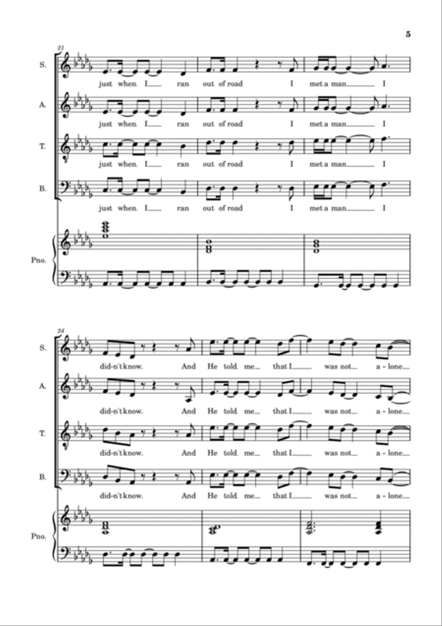 I Thank God 4-Part scores gallery preview page 6