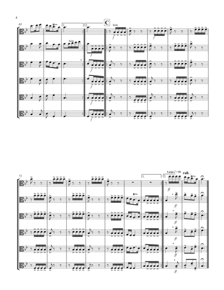 Allegro (from "Sonata for Trumpet") (Bb) (Viola Sextet) image number null