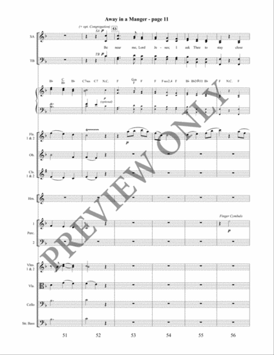 Away in a Manger Away in a Manger 4-Part scores gallery preview page 12