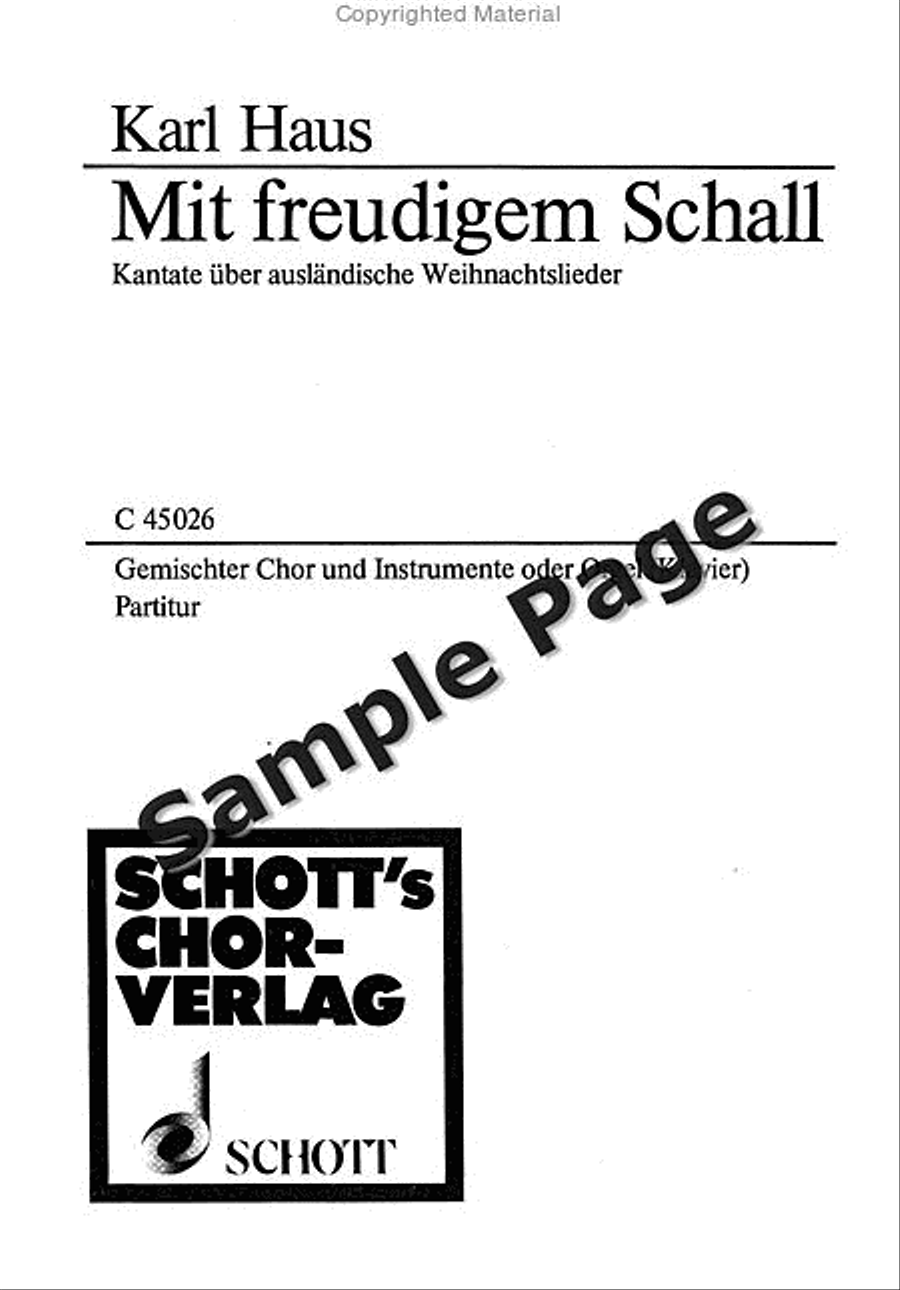 Mit Freudigem Schall Score 4-Part scores gallery preview page 2