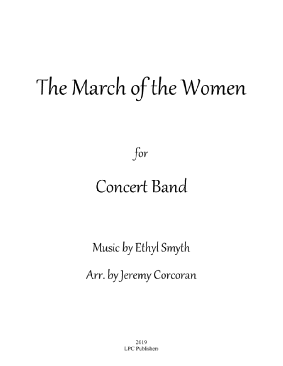 The March of the Women for Concert Band Concert Band scores gallery preview page 1