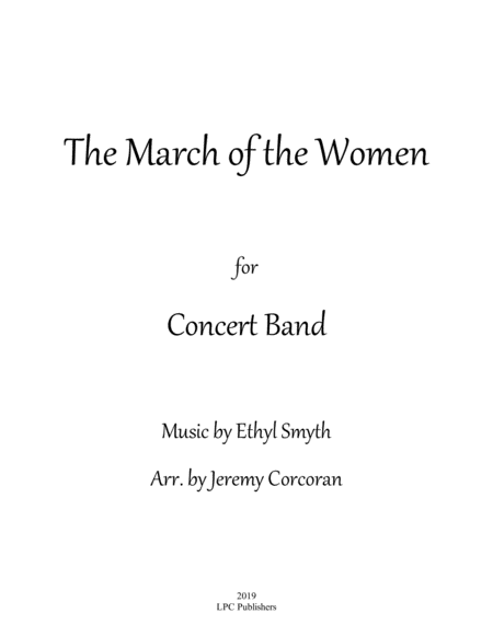 The March of the Women for Concert Band image number null