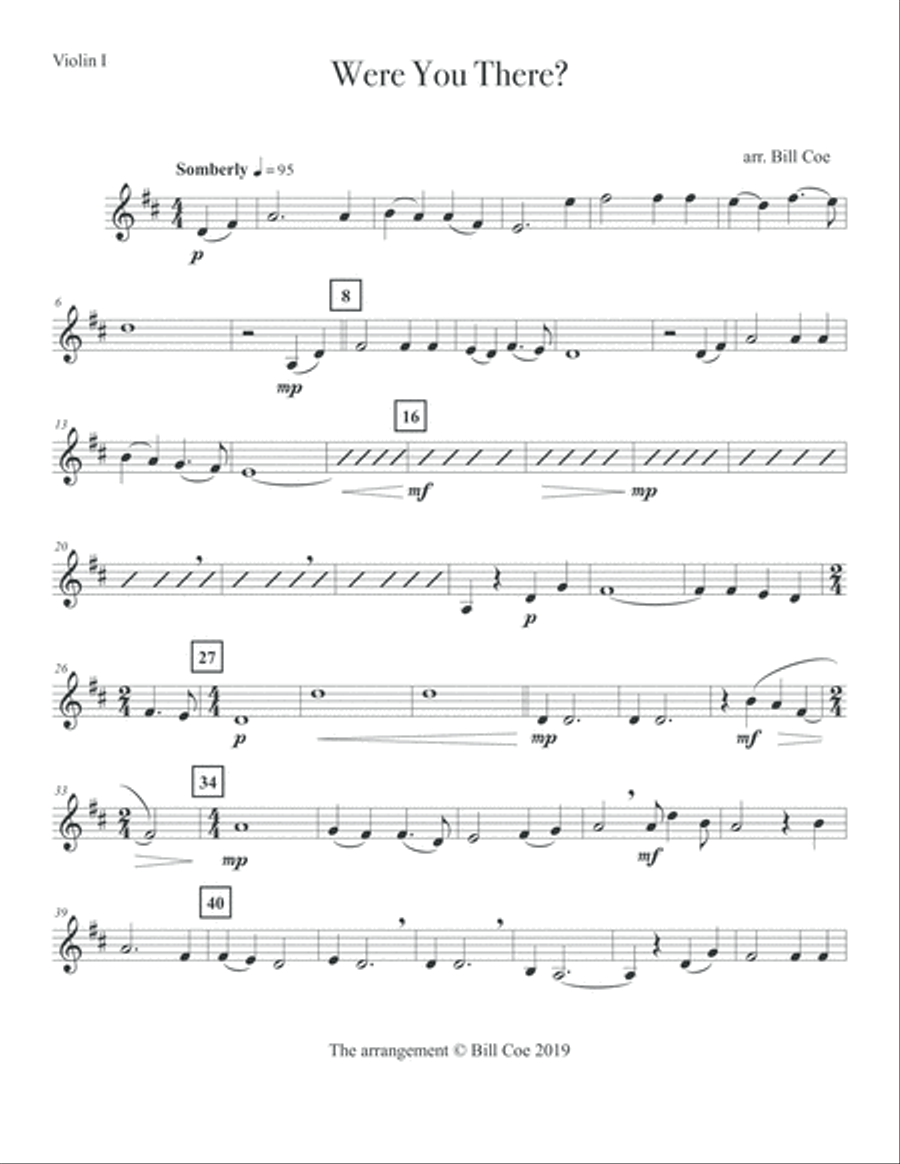 Were You There? String Quartet String Quartet scores gallery preview page 6