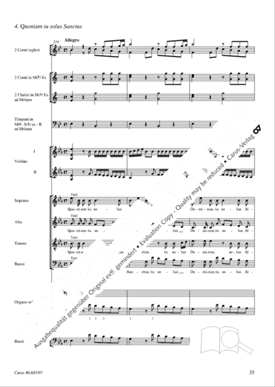 Grosse Orgelsolomesse in Es 4-Part scores gallery preview page 48