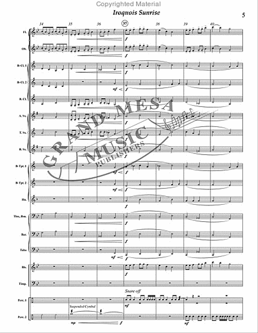 Iroquois Sunrise Concert Band scores gallery preview page 6