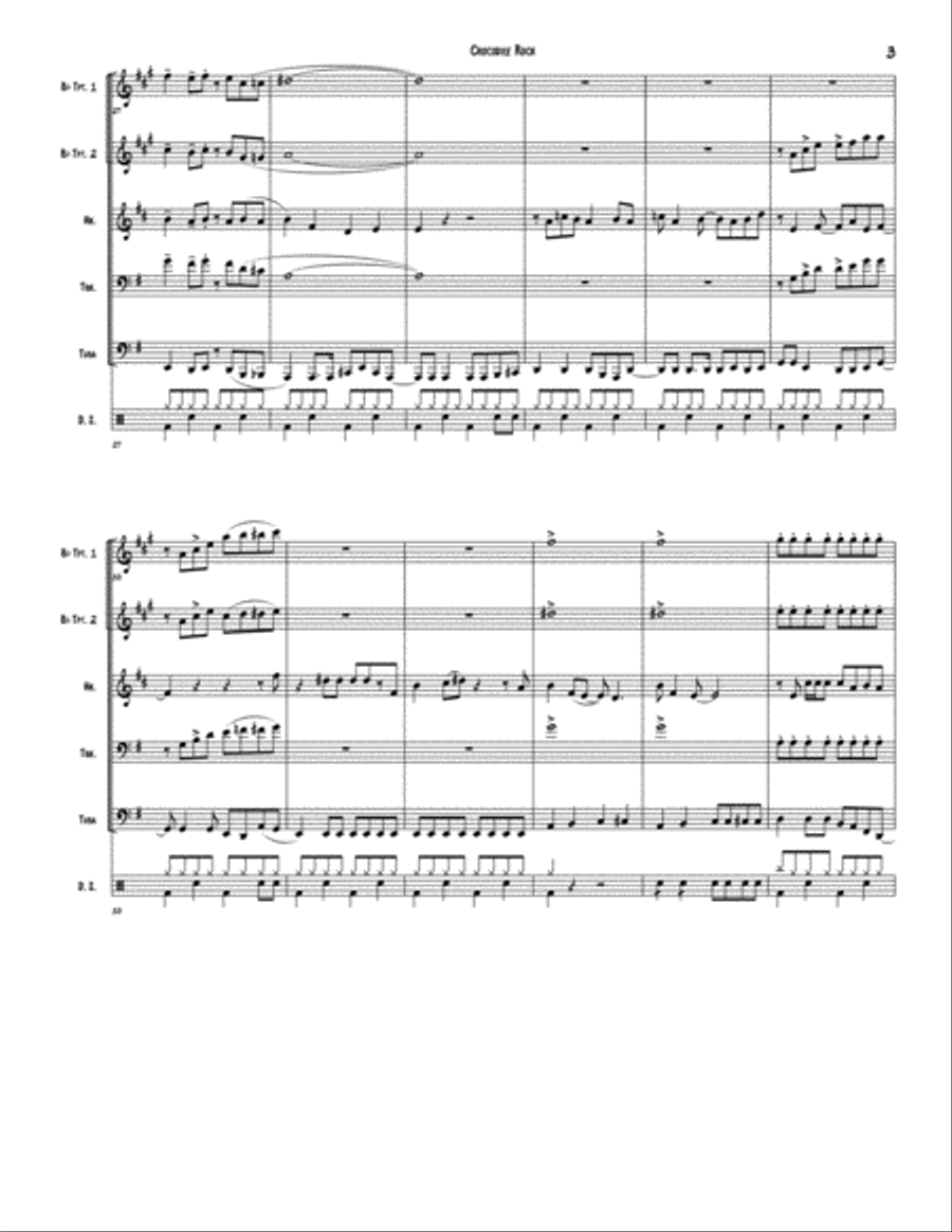 Crocodile Rock Brass Ensemble scores gallery preview page 3