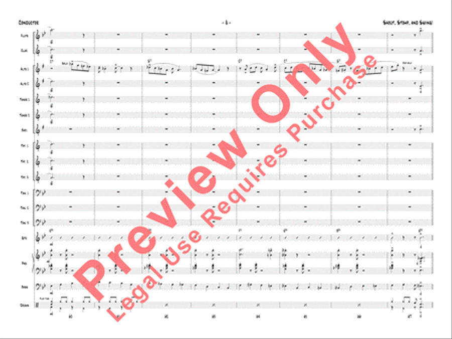 Shout, Stomp, and Swing! Jazz Ensemble scores gallery preview page 11