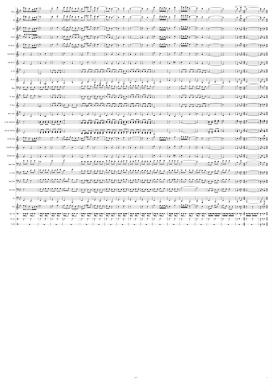 Camp Bowie March Camp Bowie March Concert Band scores gallery preview page 5
