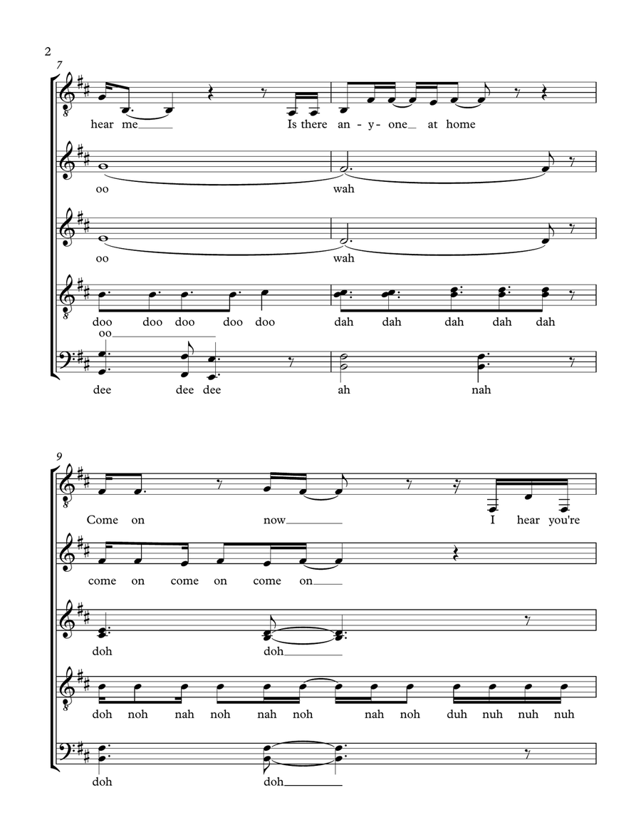 Comfortably Numb 4-Part scores gallery preview page 2