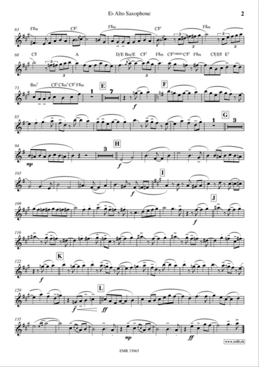 Rondo Alla Turca Alto Saxophone scores gallery preview page 3