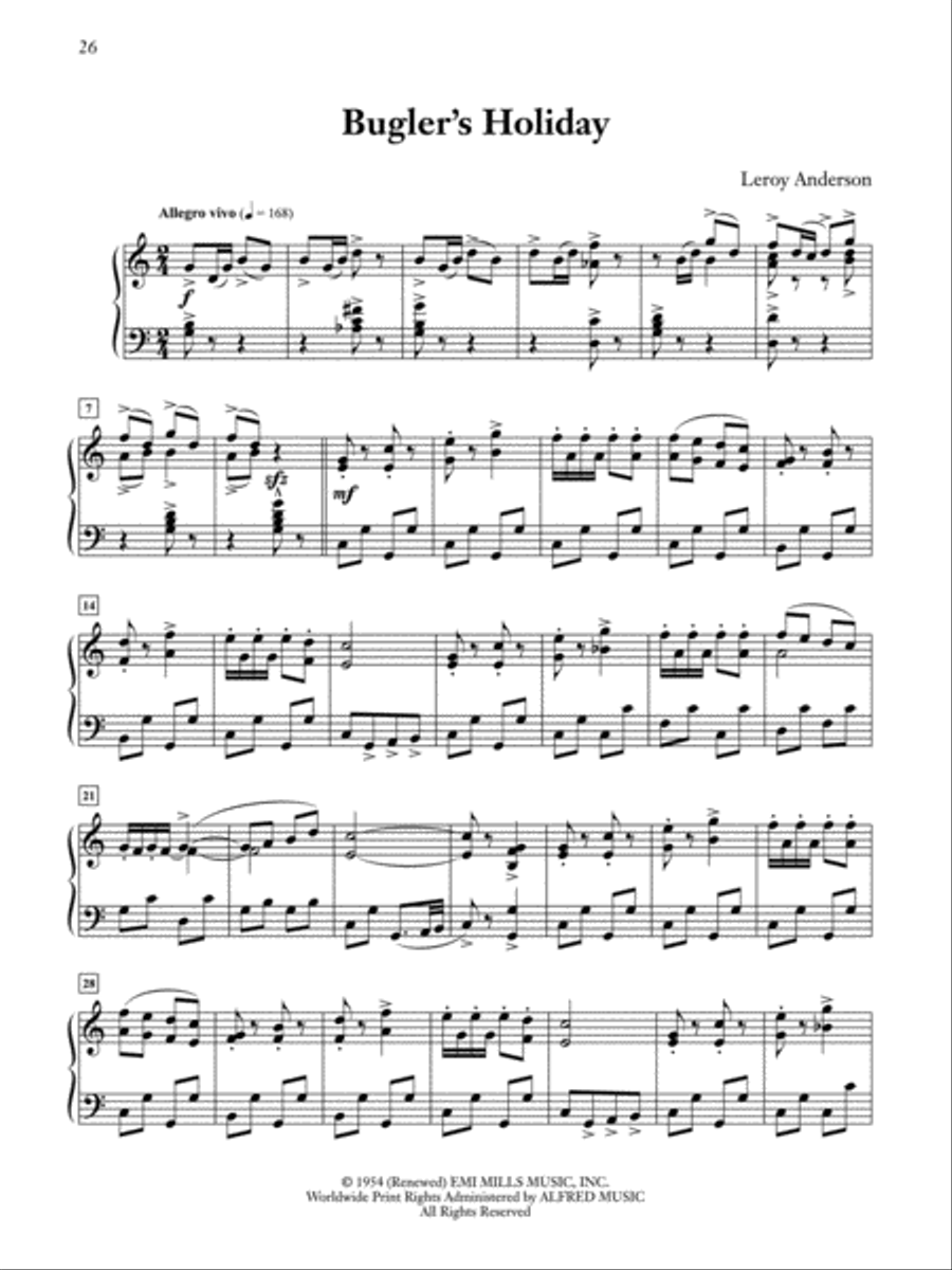 Leroy Anderson at the Piano Piano Solo scores gallery preview page 3