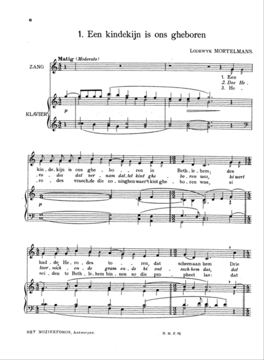 Oud-Vlaamse Kerstliederen en Driekoningenliederen Voice scores gallery preview page 2