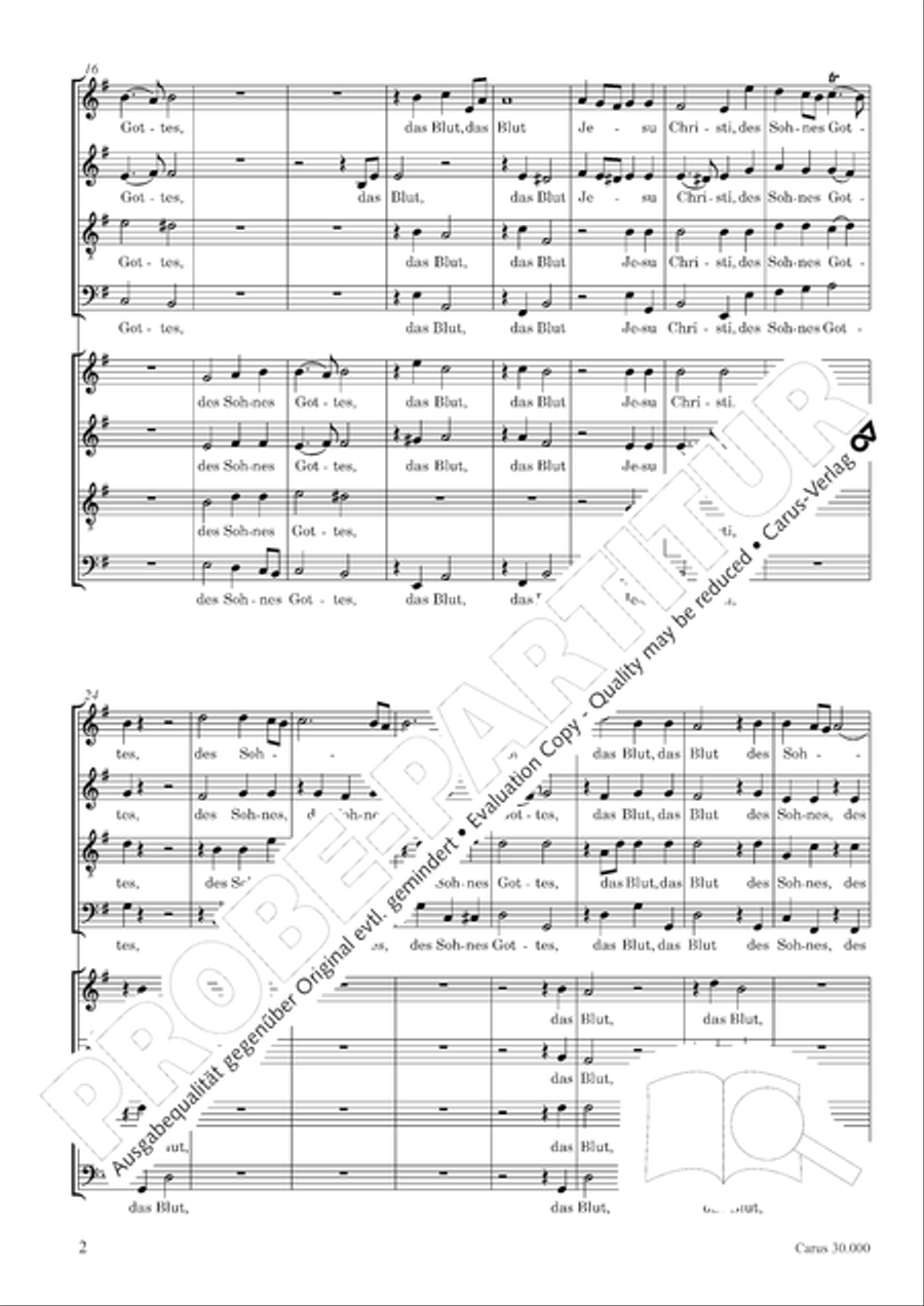J.L. Bach: The complete motets Choir scores gallery preview page 9