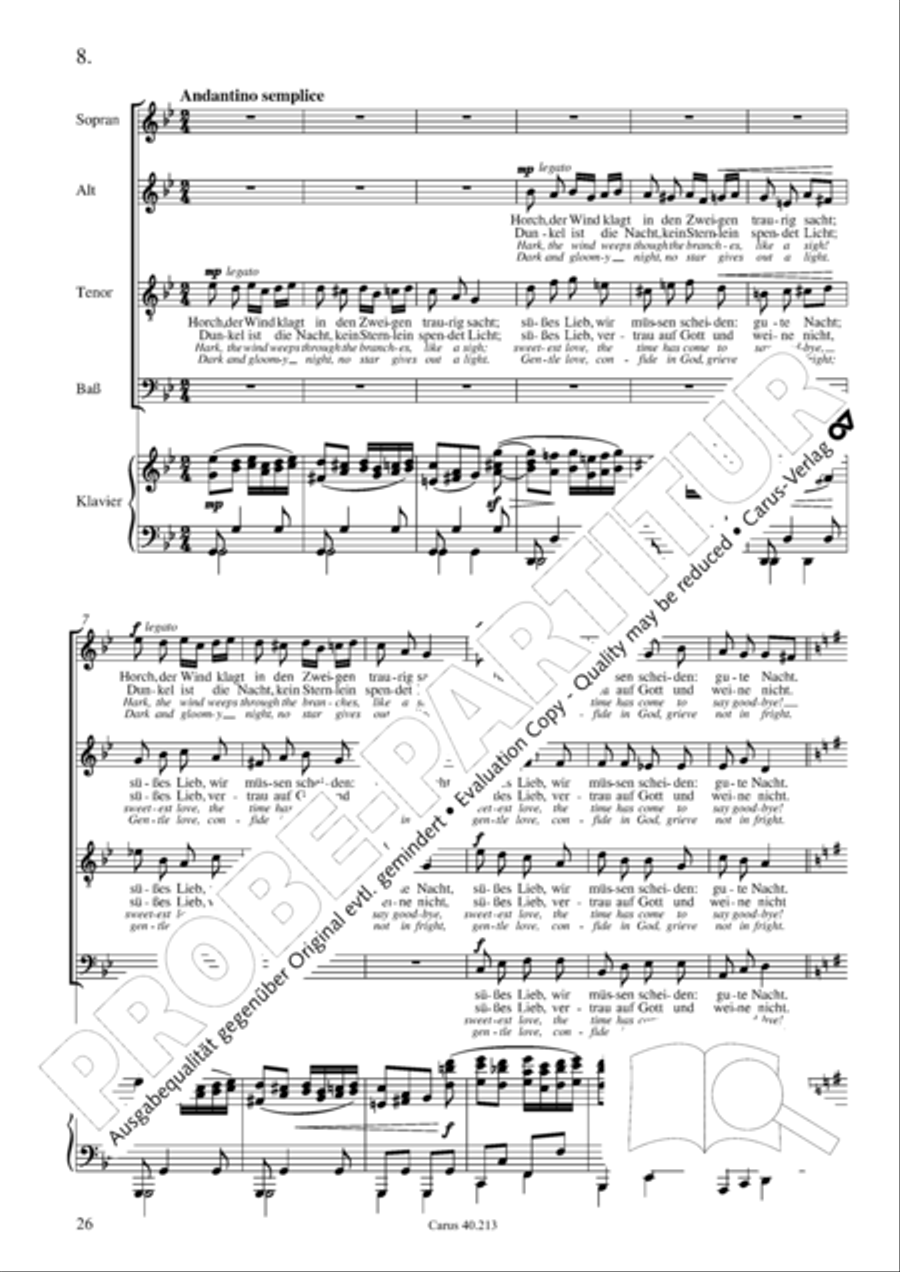 Zigeunerlieder op. 103 Zigeunerlieder op. 103 Choir scores gallery preview page 27