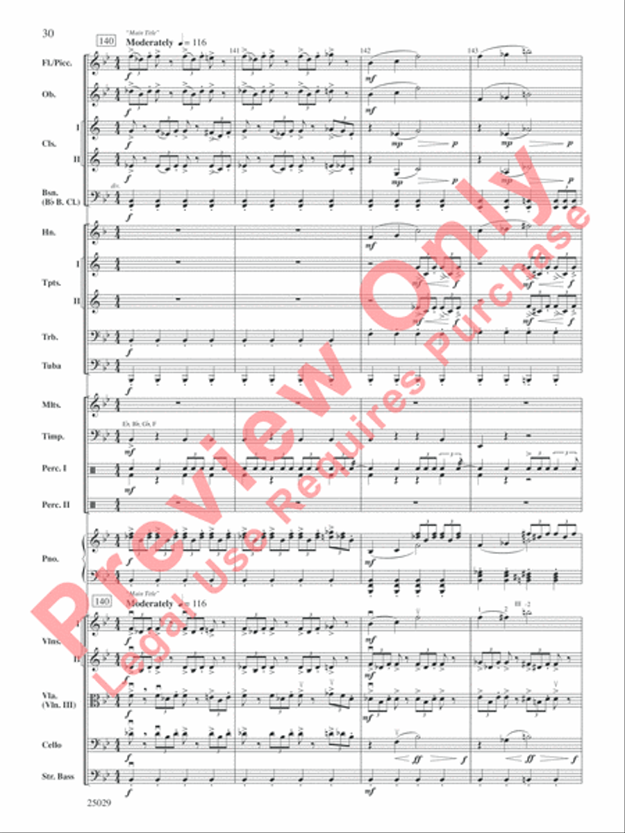 Charlie and the Chocolate Factory, Selections from the Original Movie Soundtrack Full Orchestra scores gallery preview page 31
