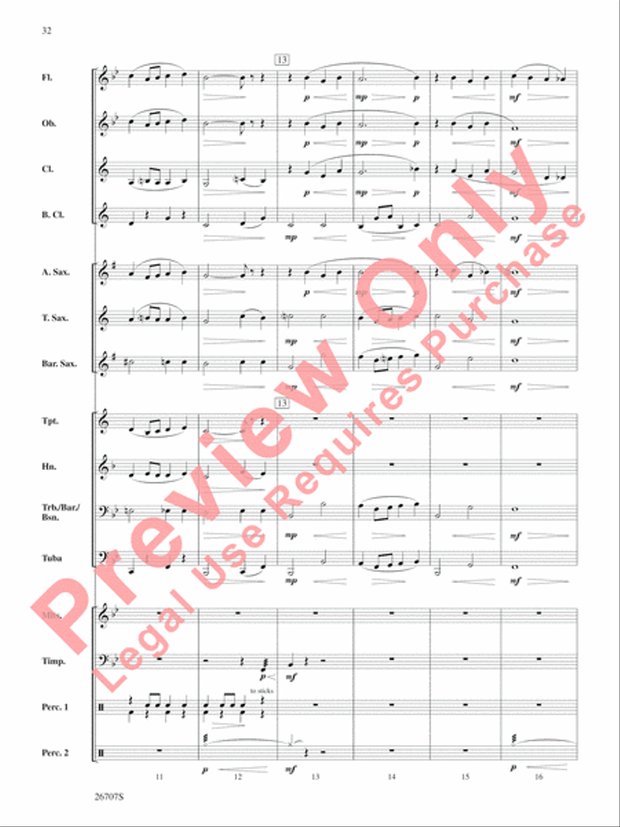 The Wizard of Oz, Themes from Concert Band scores gallery preview page 33