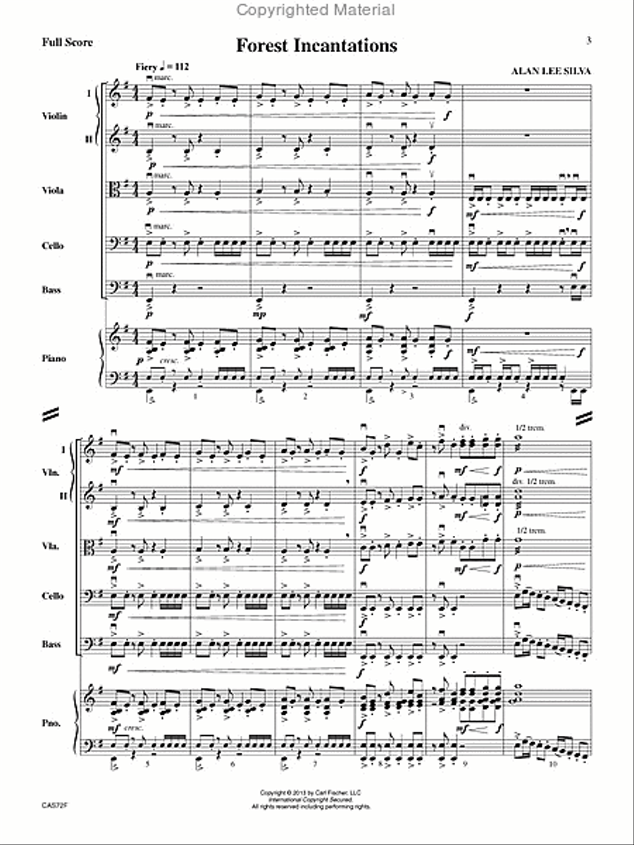 Forest Incantations String Orchestra scores gallery preview page 2
