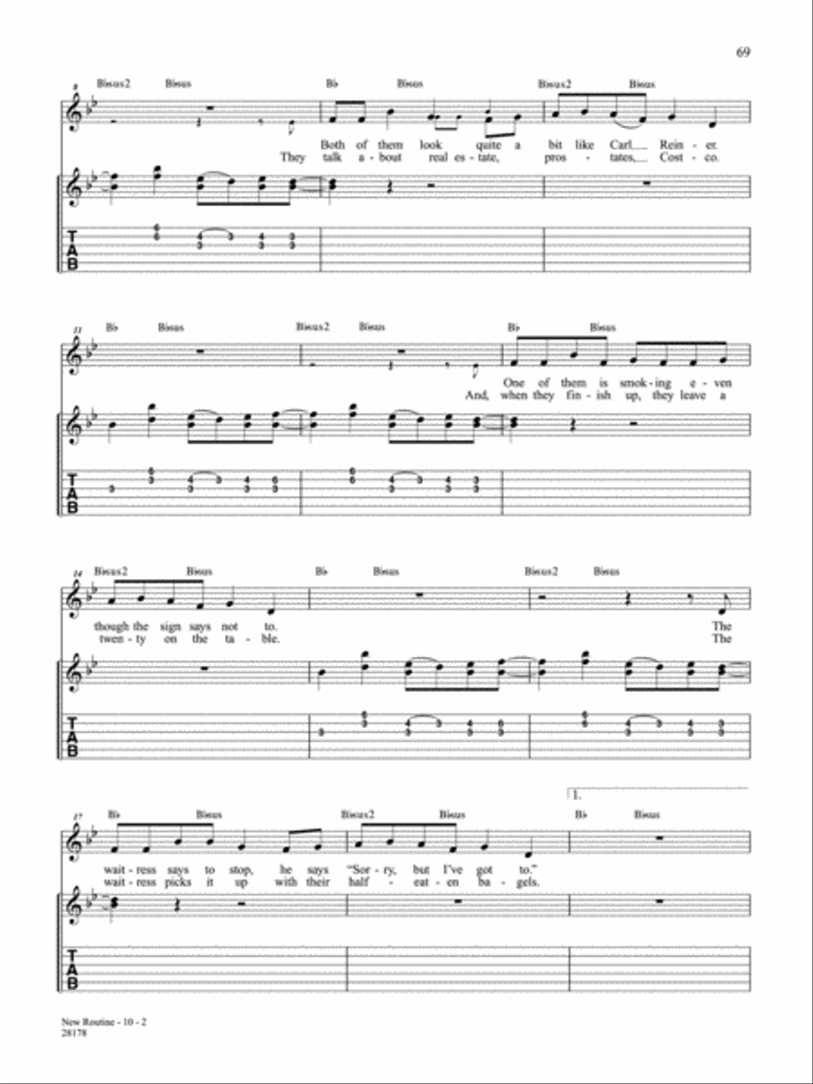 New Routine Guitar Tablature scores gallery preview page 2