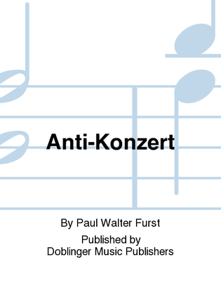Book cover for Anti-Konzert