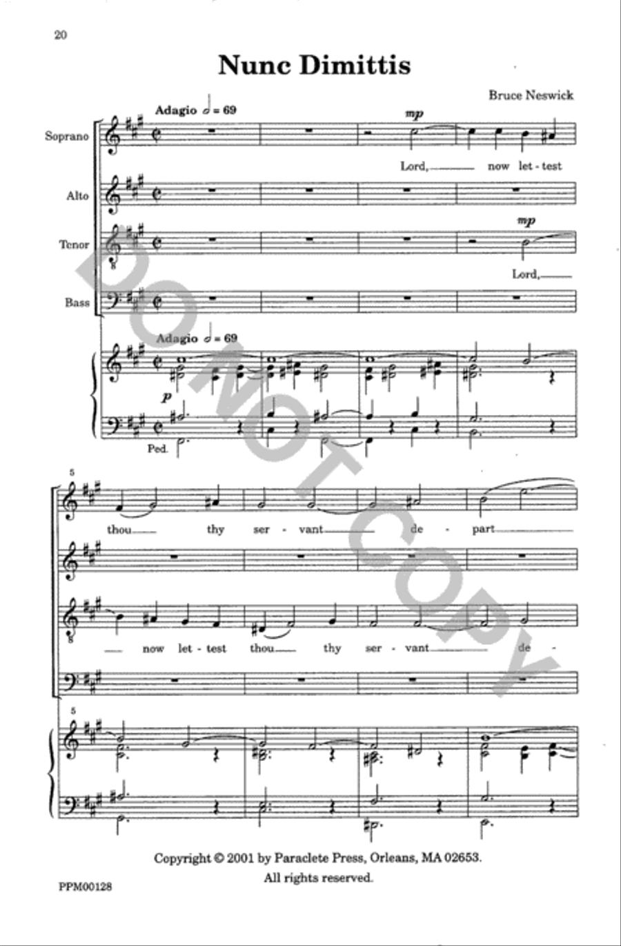Magnificat and Nunc Dimittis 