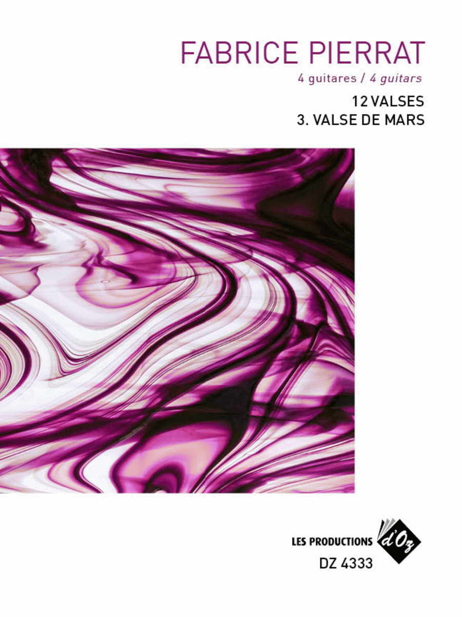 12 Valses - Mars 12 Valses - Mars Guitar Ensemble scores gallery preview page 1