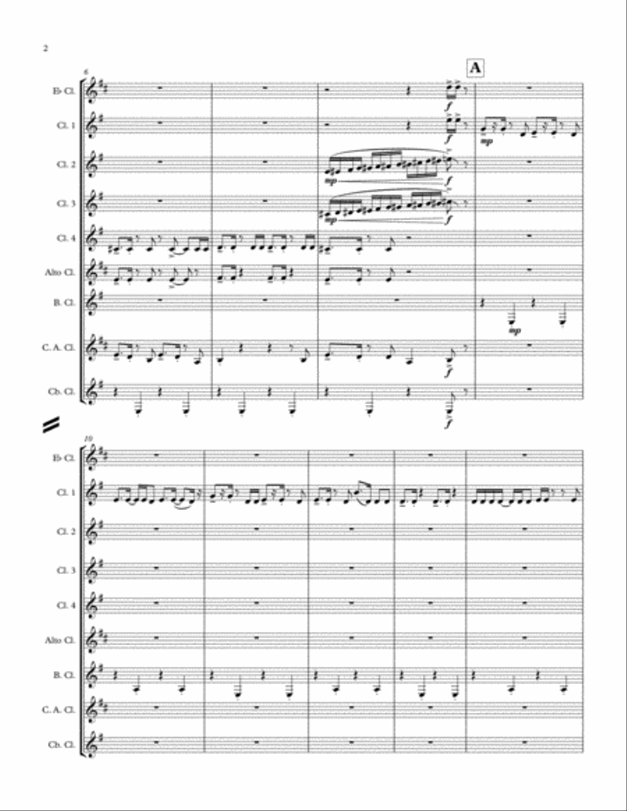 Uptown Funk Woodwind Ensemble scores gallery preview page 2