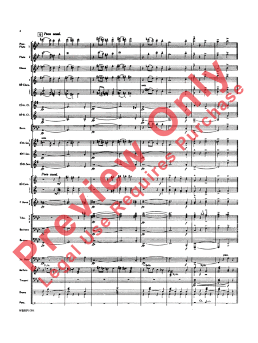 Looney Tunes Overture Looney Tunes Overture Concert Band scores gallery preview page 5