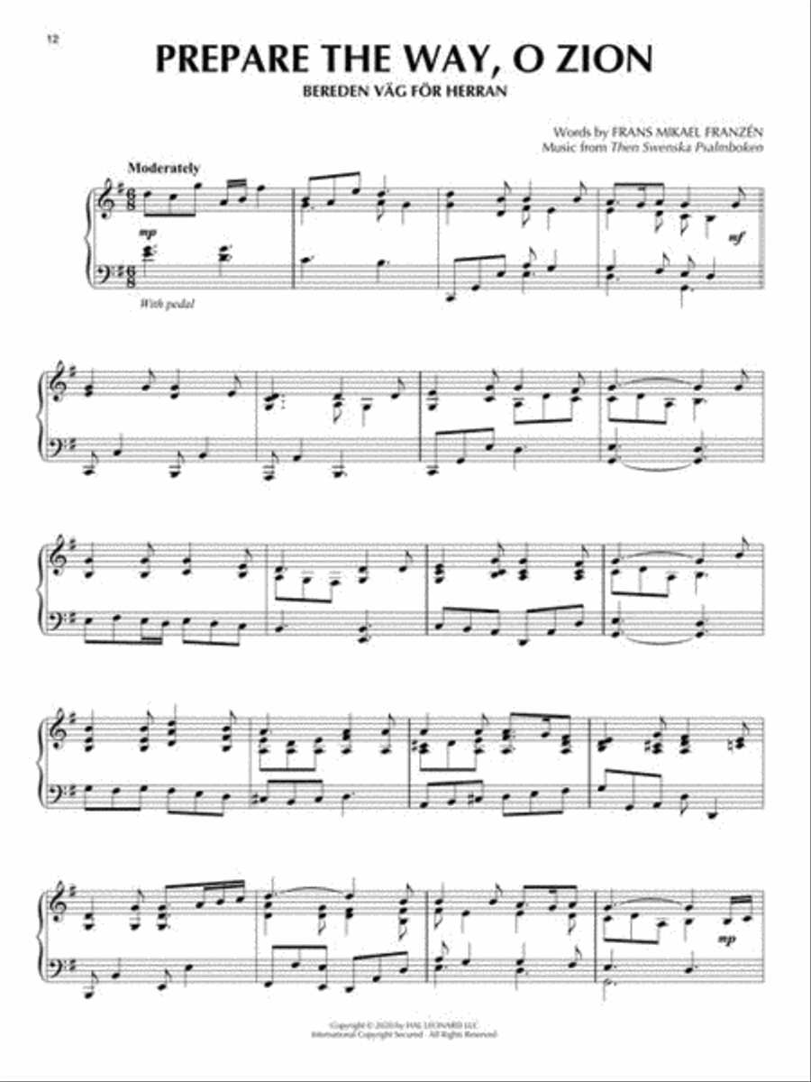 Piano Solos for the Church Year Piano Solo scores gallery preview page 10