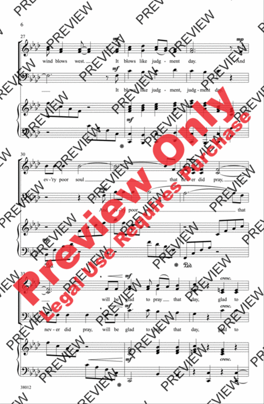 Moses and Daniel 3-Part scores gallery preview page 5