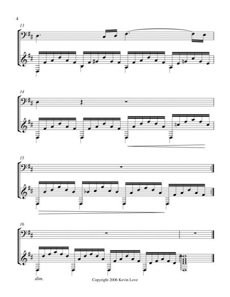 Ave Maria, D Major (Cello and Guitar) - Score and Parts image number null