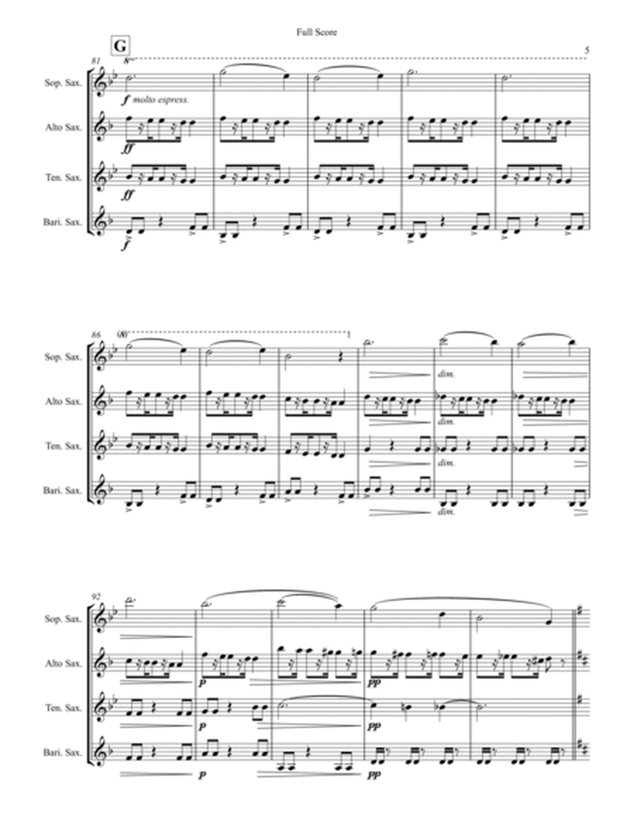 String Quartet No. 12 in F Major, "American" for Saxophone Quartet MOVEMENT III image number null