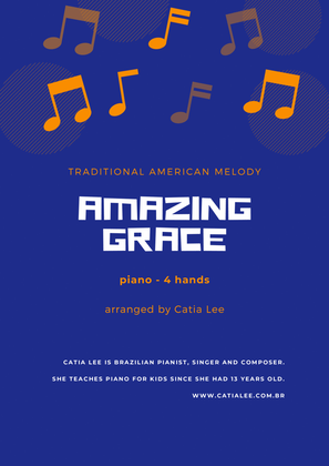 Book cover for Amazing Grace - Duet for One Piano - 4 Hands Piano