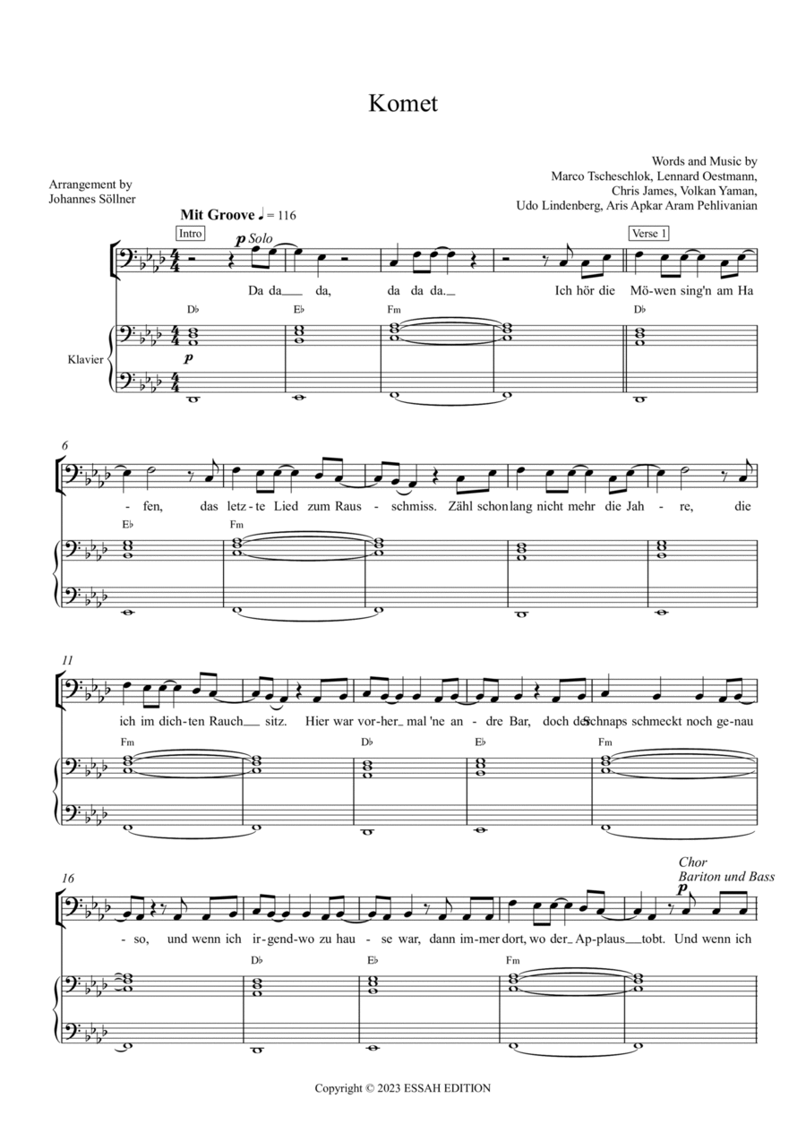 Komet 3-Part scores gallery preview page 1