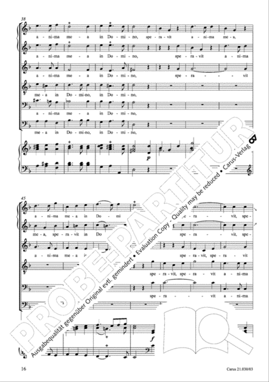 De profundis Men's Choir scores gallery preview page 17