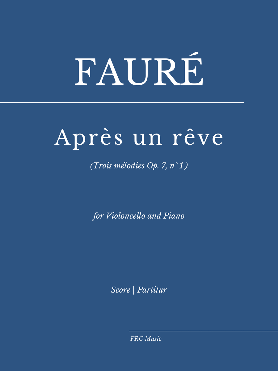 Après un rêve (for Violoncello and Piano) as played by YO YO MA Piano scores gallery preview page 1