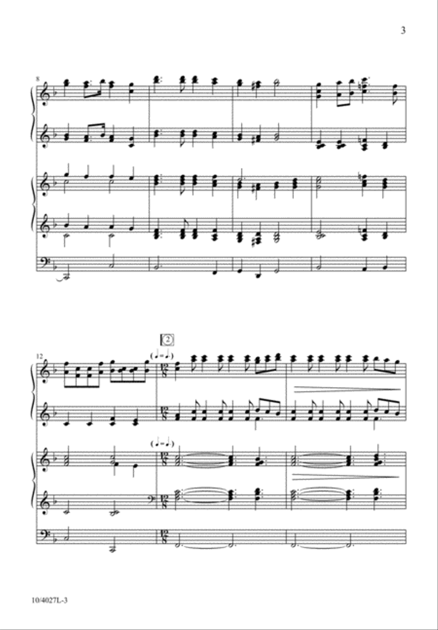 Joyful, All Ye Nations, Rise! 3-Part scores gallery preview page 4