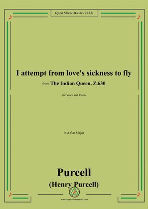 Book cover for Purcell-I attempt from Love's sickness to fly,in A flat Major,from 'The Indian Queen,Z.630',for Voic