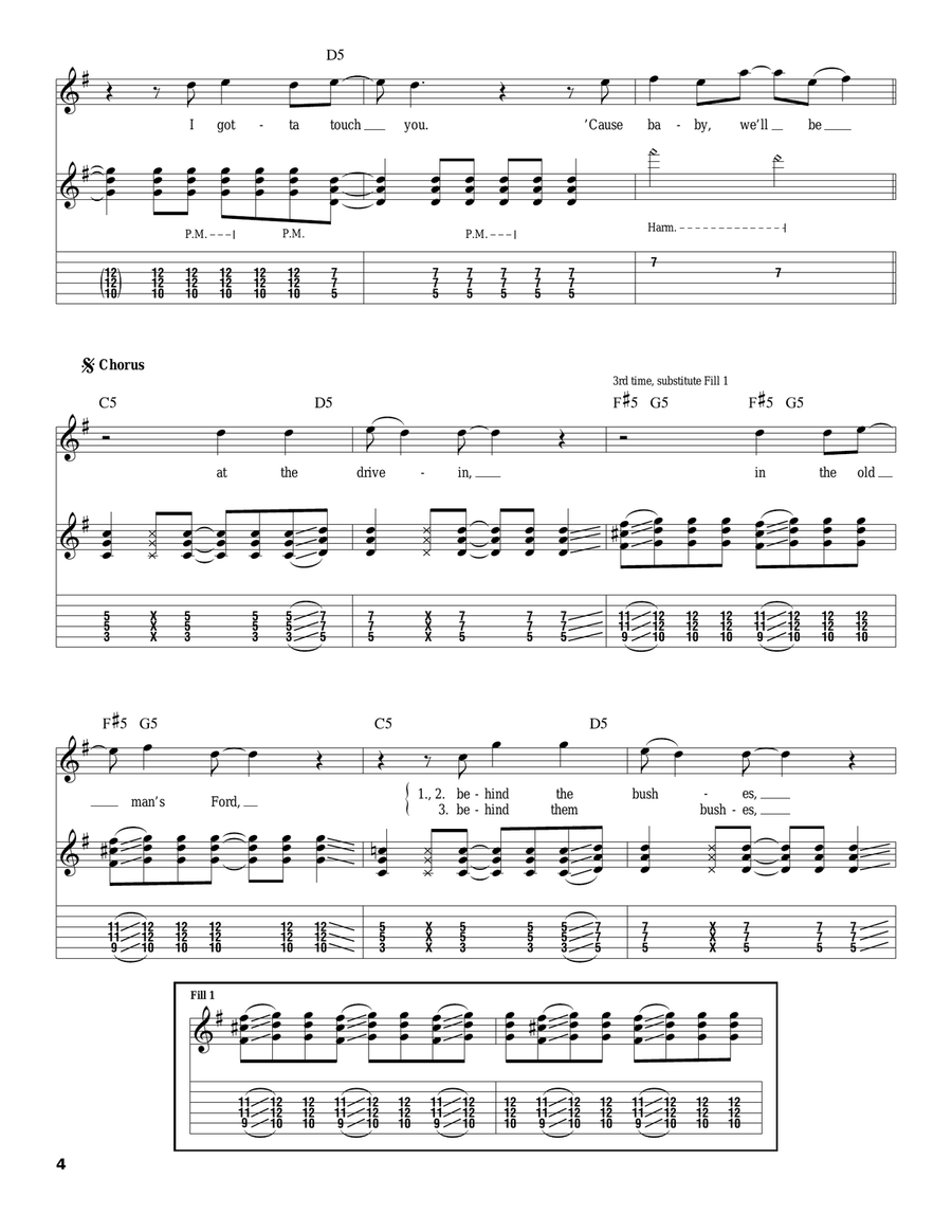 Talk Dirty To Me Acoustic Guitar scores gallery preview page 4