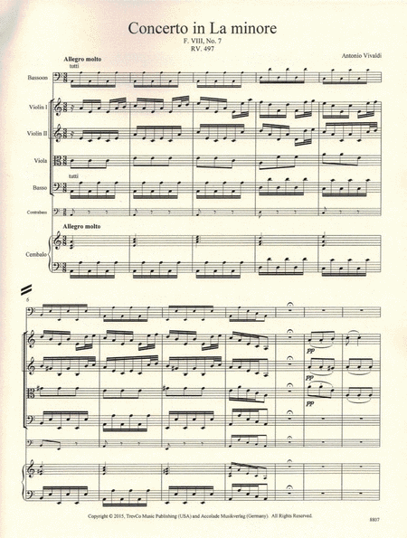 Concerto in a, F8#7