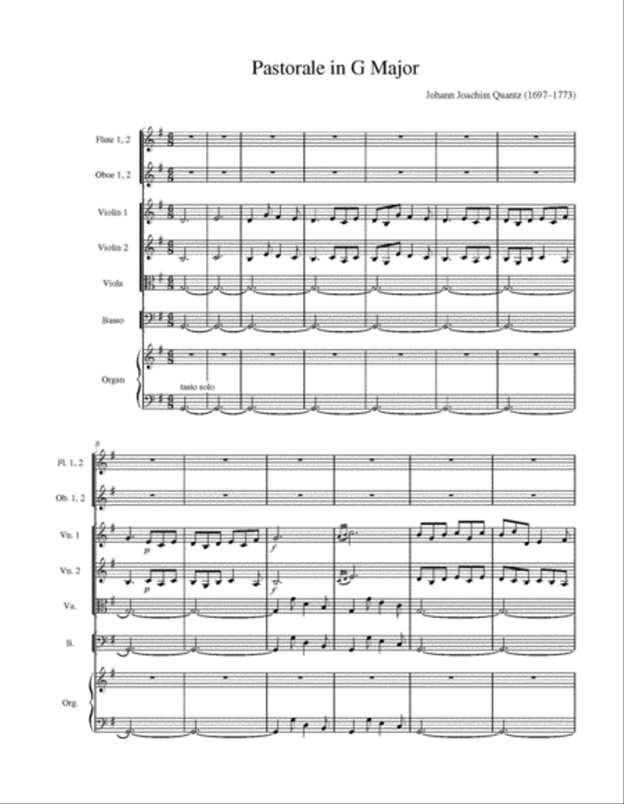 Pastorale in G Major Pastorale in G Major Score scores gallery preview page 3