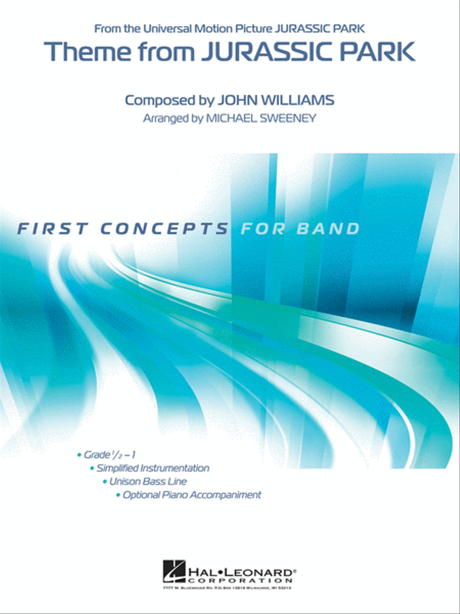 Theme from Jurassic Park Concert Band scores gallery preview page 1