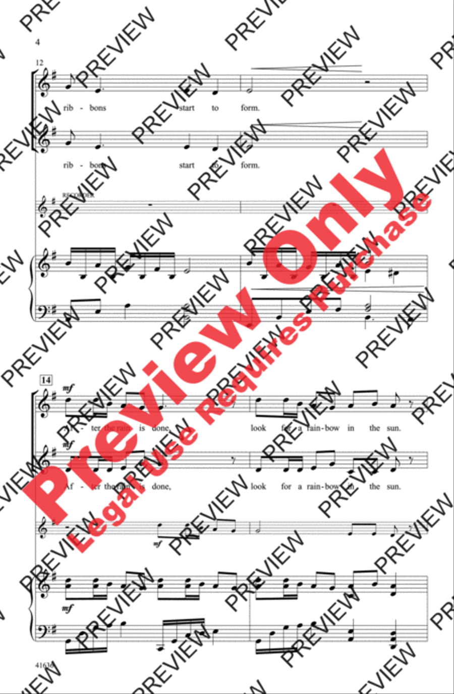 Ribbons in the Sky 2-Part scores gallery preview page 14