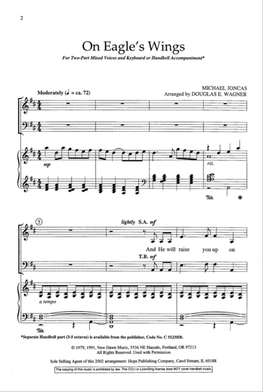 On Eagle's Wings On Eagle's Wings 2-Part scores gallery preview page 2
