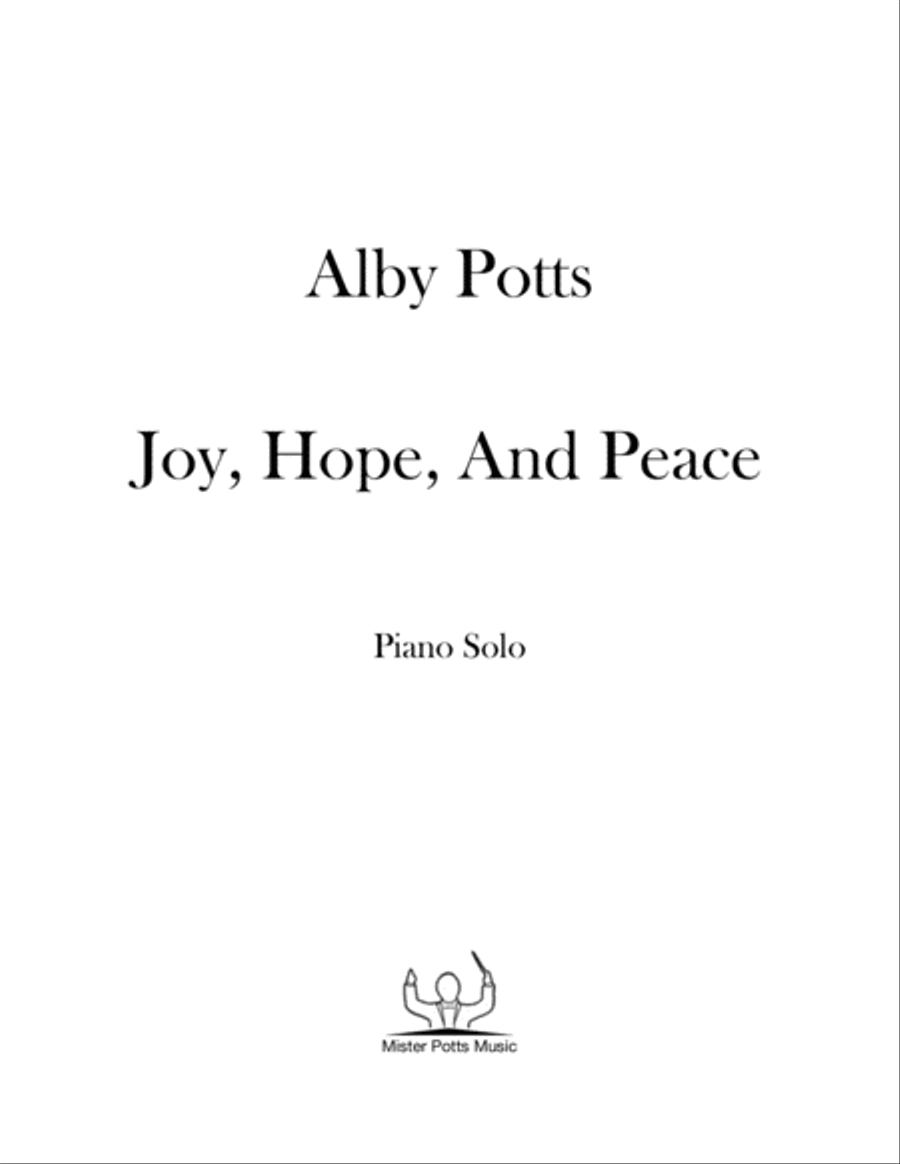 Joy, Hope, And Peace Joy, Hope, And Peace Piano Solo scores gallery preview page 1