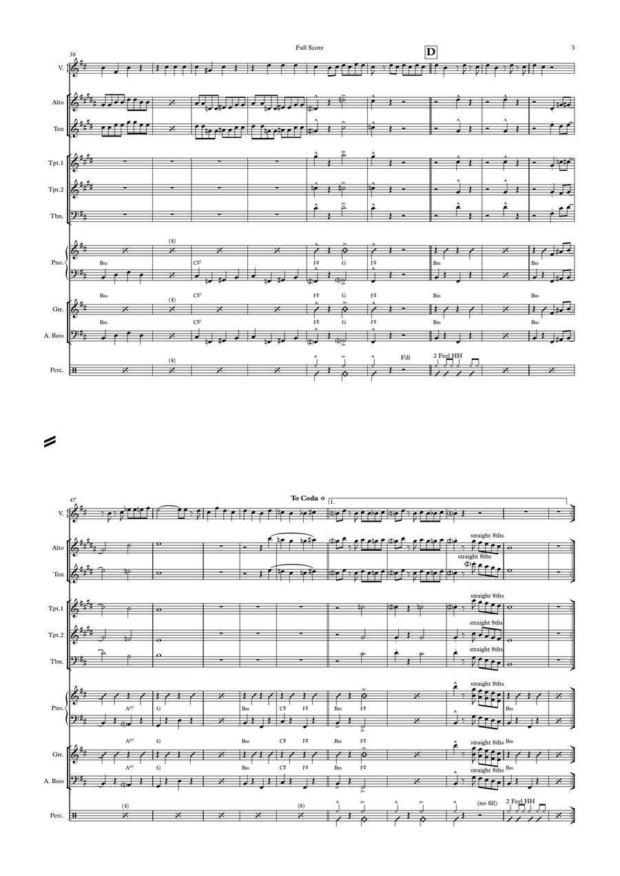 Tu Vuo Fa L'americano Large Ensemble scores gallery preview page 3