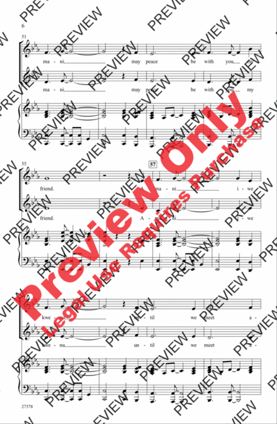 Wakati wa Amani 2-Part scores gallery preview page 6