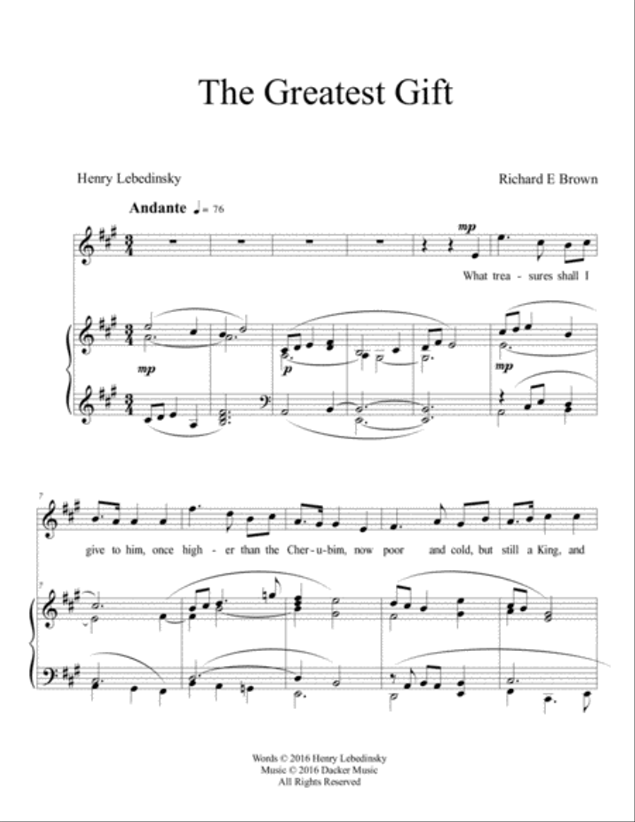 The Greatest Gift - Solo High Voice scores gallery preview page 2