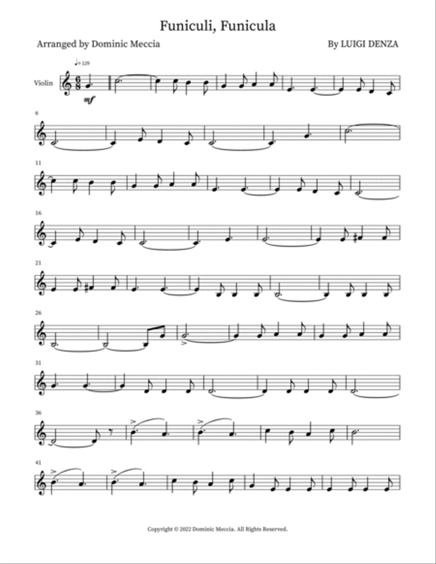 Funiculi, Funicula Small Ensemble scores gallery preview page 4