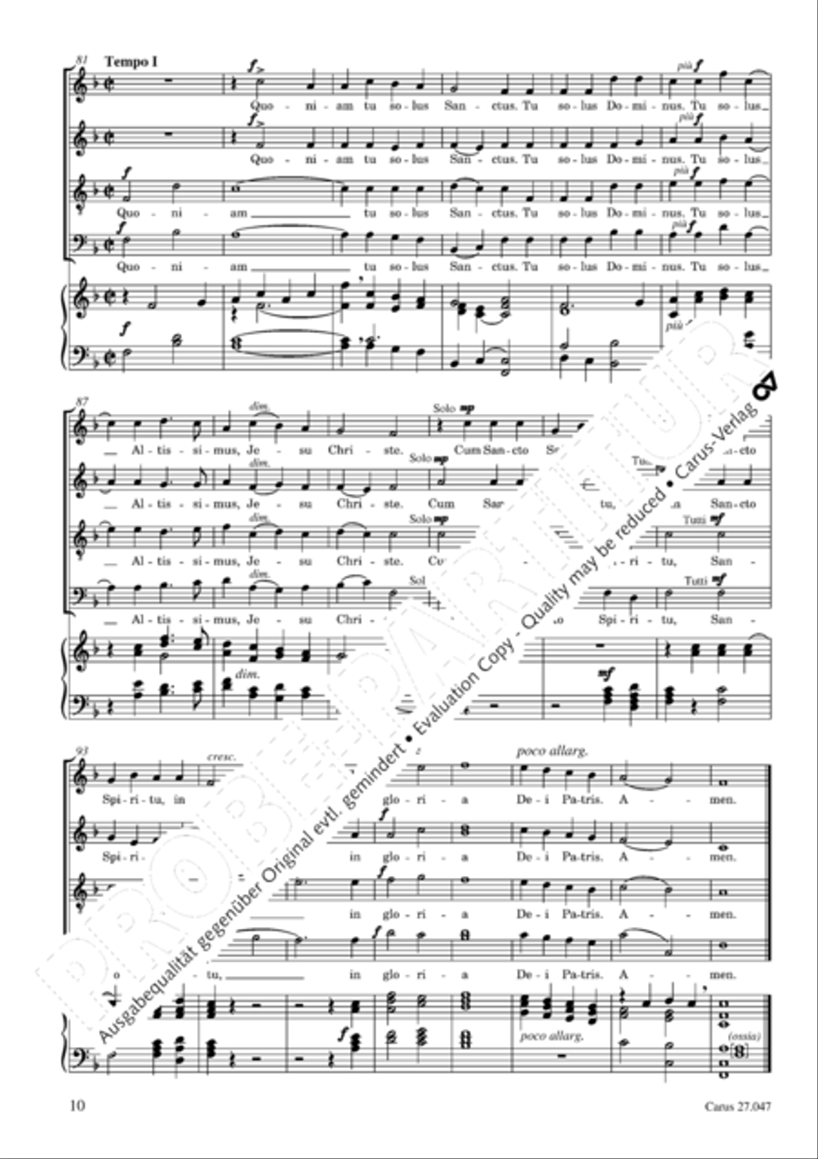 Missa de nativitate Domini 4-Part scores gallery preview page 11