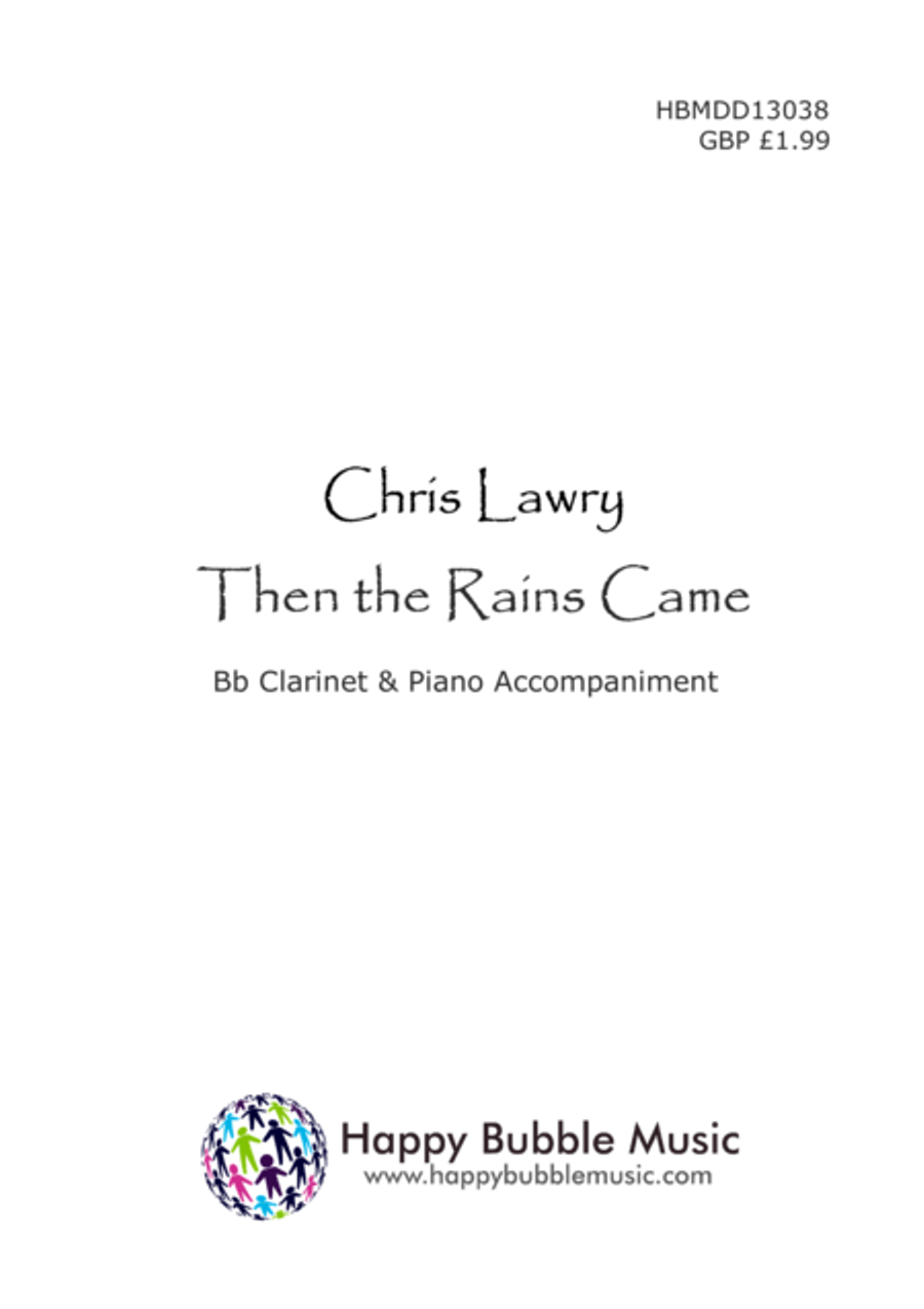 The the Rains Came - for Bb Clarinet & Piano (from Scenes from a Parisian Cafe) Woodwind Duet scores gallery preview page 1